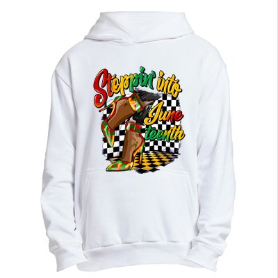 Stepping Into Juneteenth Like My Ancestors High Heel Women Urban Pullover Hoodie