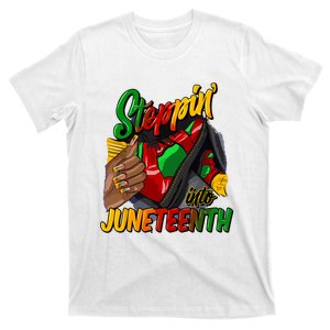 Stepping Into Juneteenth Remembering My Ancestors Girl Women T-Shirt