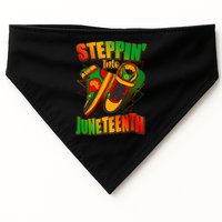 Steppin Into Juneteenth Sneaker Gym Shoes Celebrate Juneteenth USA-Made Doggie Bandana