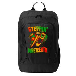 Steppin Into Juneteenth Sneaker Gym Shoes Celebrate Juneteenth City Backpack