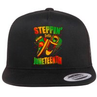 Steppin Into Juneteenth Sneaker Gym Shoes Celebrate Juneteenth Flatbill Hat
