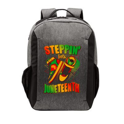 Steppin Into Juneteenth Sneaker Gym Shoes Celebrate Juneteenth Vector Backpack