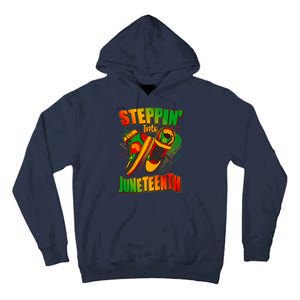 Steppin Into Juneteenth Sneaker Gym Shoes Celebrate Juneteenth Tall Hoodie