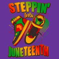 Steppin Into Juneteenth Sneaker Gym Shoes Celebrate Juneteenth Cooling Performance Crew T-Shirt