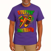 Steppin Into Juneteenth Sneaker Gym Shoes Celebrate Juneteenth Tall T-Shirt
