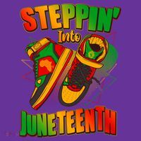 Steppin Into Juneteenth Sneaker Gym Shoes Celebrate Juneteenth Tall T-Shirt