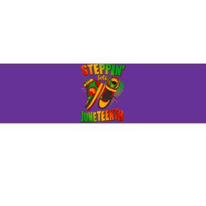 Steppin Into Juneteenth Sneaker Gym Shoes Celebrate Juneteenth Bumper Sticker