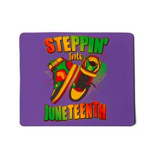 Steppin Into Juneteenth Sneaker Gym Shoes Celebrate Juneteenth Mousepad