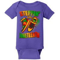 Steppin Into Juneteenth Sneaker Gym Shoes Celebrate Juneteenth Baby Bodysuit