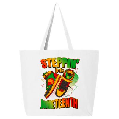 Steppin Into Juneteenth Sneaker Gym Shoes Celebrate Juneteenth 25L Jumbo Tote