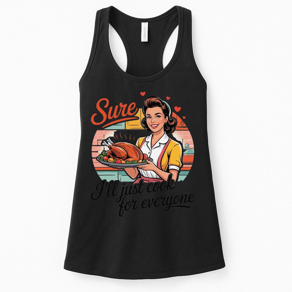 Sure Ill Just Cook For Everyone Funny Mothers Day Quote Womens Tank Top
