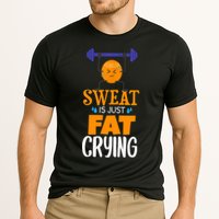 Sweat Is Just Fat Crying! Funny gym workout Cooling Performance Crew T-Shirt