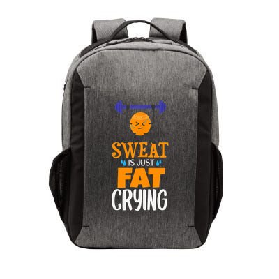 Sweat Is Just Fat Crying! Funny gym workout Vector Backpack