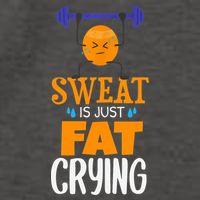 Sweat Is Just Fat Crying! Funny gym workout Vector Backpack