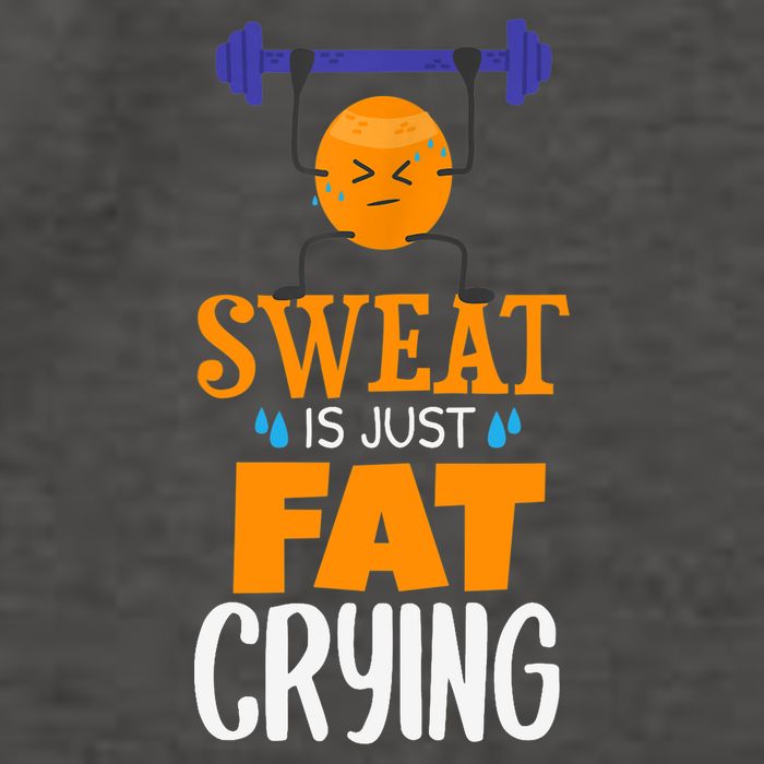 Sweat Is Just Fat Crying! Funny gym workout Vector Backpack