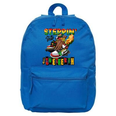 Stepping Into Juneteenth African American Black Shoes Cool Gift 16 in Basic Backpack