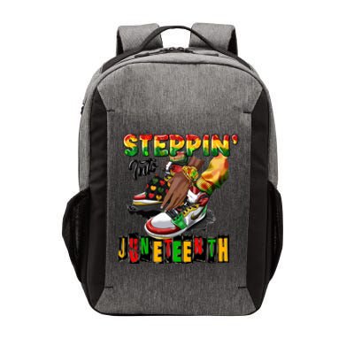 Stepping Into Juneteenth African American Black Shoes Cool Gift Vector Backpack