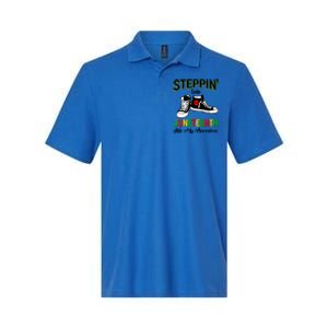 Stepping Into Juneteenth Like My Ancestors Happy Juneteenth Funny Gift Softstyle Adult Sport Polo