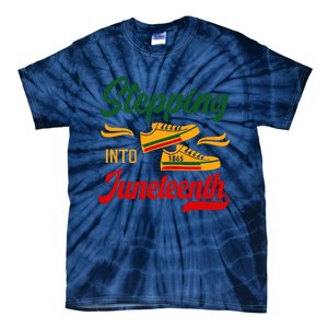 Stepping Into Juneteenth 1865 Black History Month Black Proud Africa Tie-Dye T-Shirt