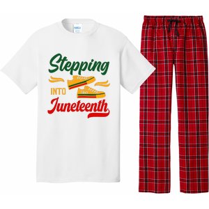 Stepping Into Juneteenth 1865 Black History Month Black Proud Africa Pajama Set