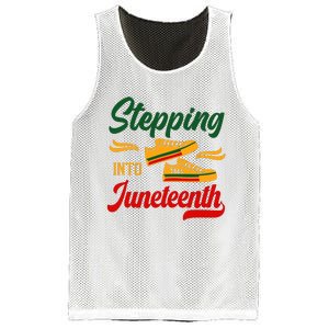 Stepping Into Juneteenth 1865 Black History Month Black Proud Africa Mesh Reversible Basketball Jersey Tank