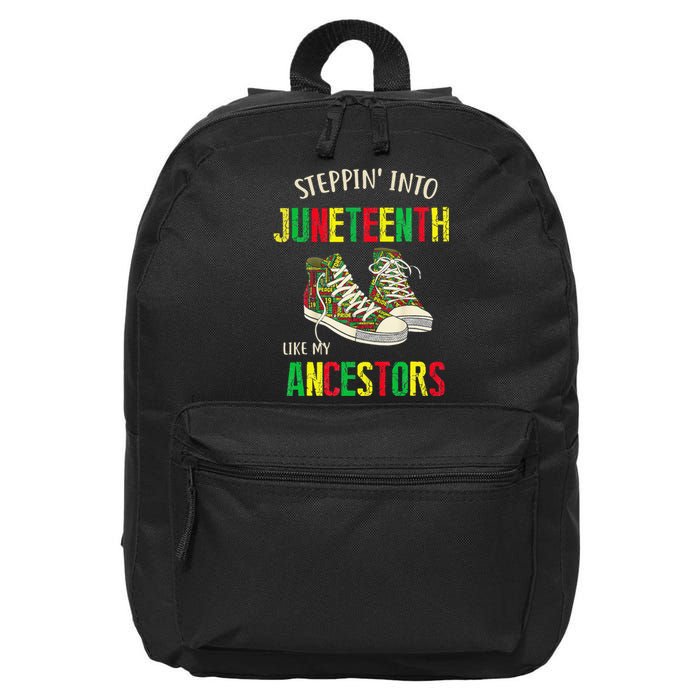 Stepping Into Juneteenth Like My Ancestors Happy Juneteenth 16 in Basic Backpack