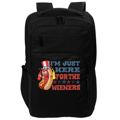 Sausage Im Just Here For The Wiener Impact Tech Backpack