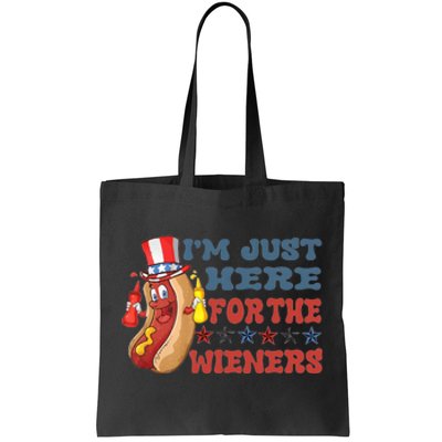 Sausage Im Just Here For The Wiener Tote Bag