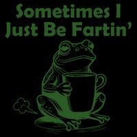 Sometimes I Just Be Fartin Funny Frog Zip Tote Bag
