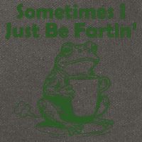 Sometimes I Just Be Fartin Funny Frog Cotton Canvas Backpack