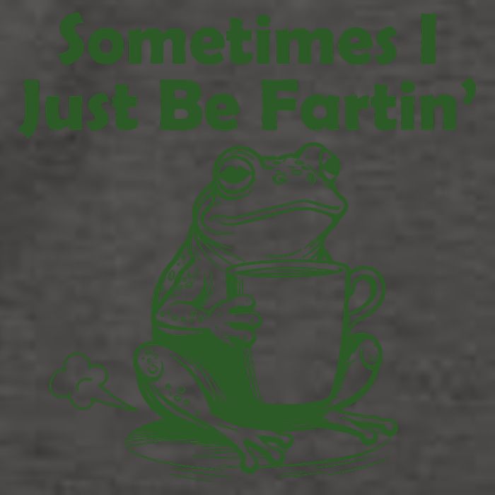 Sometimes I Just Be Fartin Funny Frog Vector Backpack