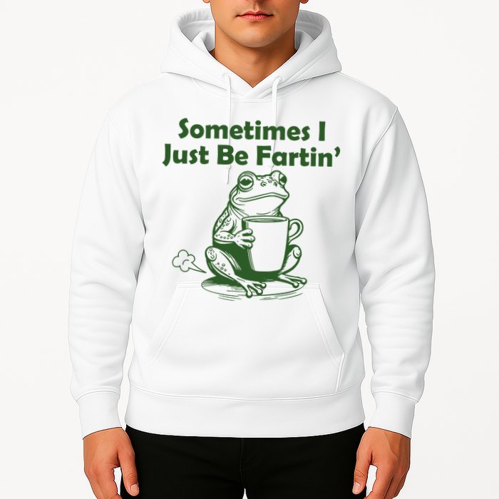 Sometimes I Just Be Fartin Funny Frog Hoodie