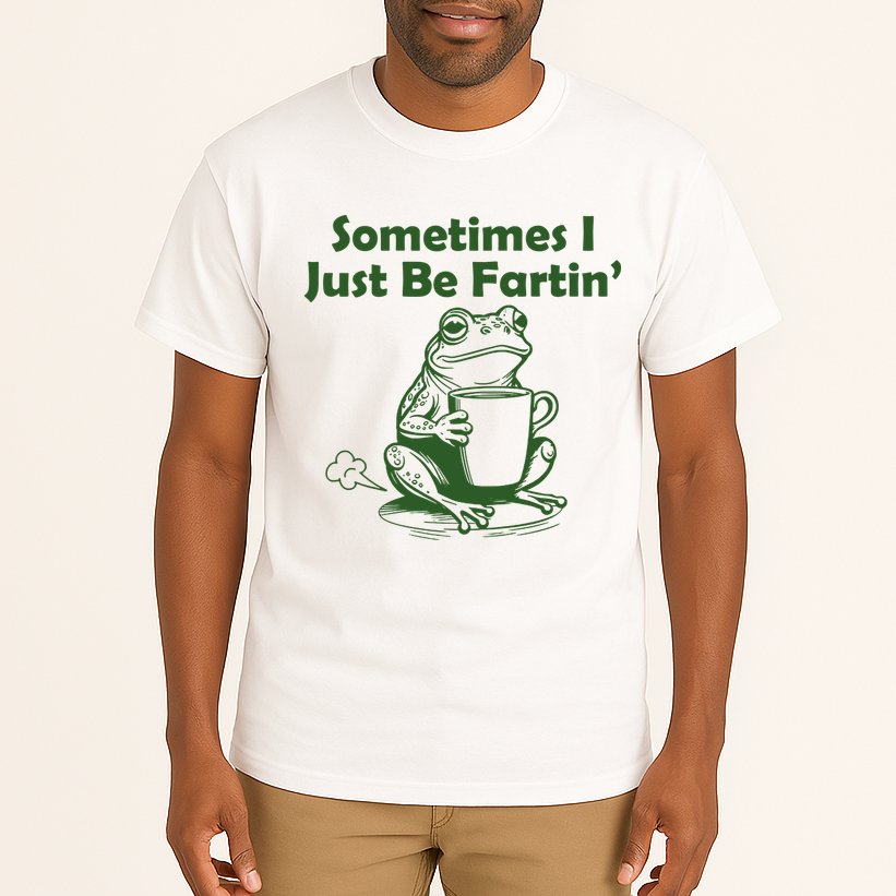 Sometimes I Just Be Fartin Funny Frog Tall T-Shirt