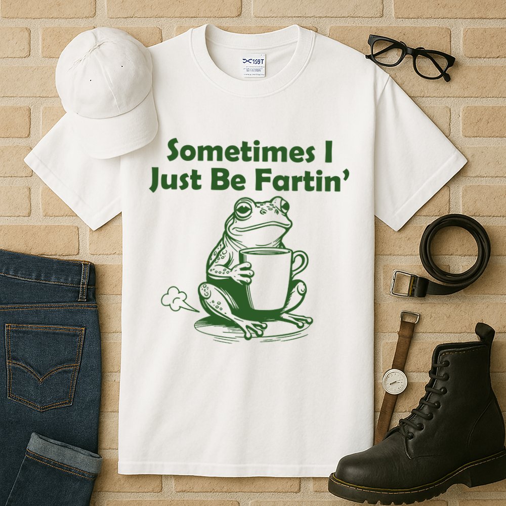 Sometimes I Just Be Fartin Funny Frog Tall T-Shirt