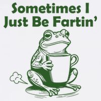 Sometimes I Just Be Fartin Funny Frog Short Acrylic Beanie