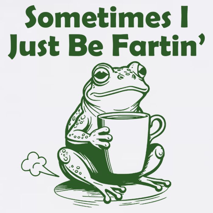 Sometimes I Just Be Fartin Funny Frog Short Acrylic Beanie