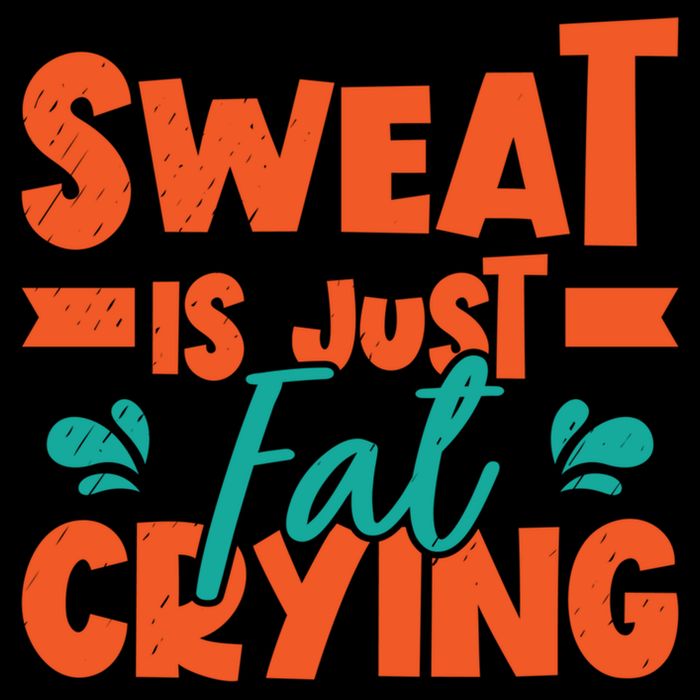 Sweat Is Just Fat Crying Gym Fitness Lifting Weights Funny Gift Cooling Performance Crew T-Shirt