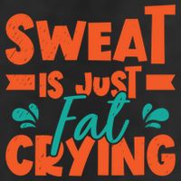 Sweat Is Just Fat Crying Gym Fitness Lifting Weights Funny Gift 11oz C Handle Ceramic Mug