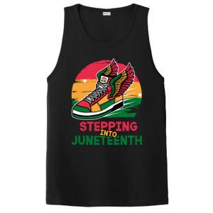 Stepping Into Junenth Like My Ancestors Shoes Black Great Gift PosiCharge Competitor Tank