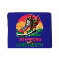 Stepping Into Junenth Like My Ancestors Shoes Black Great Gift Mousepad