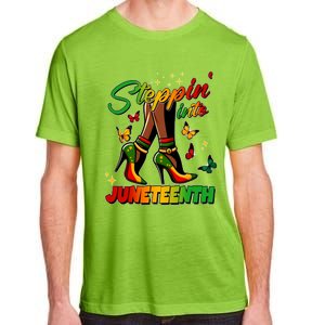 Stepping Into Junenth Like My Ancestors Shoes Black Cool Gift Adult ChromaSoft Performance T-Shirt