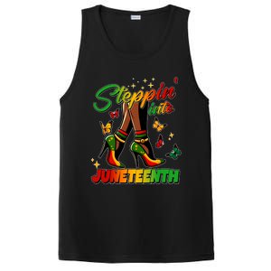 Stepping Into Junenth Like My Ancestors Shoes Black Cool Gift PosiCharge Competitor Tank