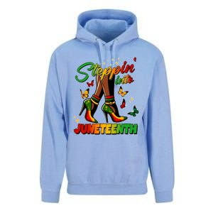 Stepping Into Junenth Like My Ancestors Shoes Black Cool Gift Unisex Surf Hoodie