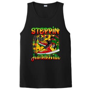 Stepping Into Junenth Like My Ancestors Shoes Black Gift PosiCharge Competitor Tank