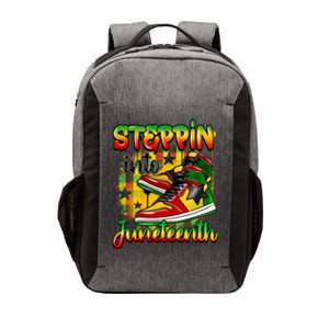 Stepping Into Junenth Like My Ancestors Shoes Black Gift Vector Backpack