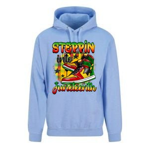 Stepping Into Junenth Like My Ancestors Shoes Black Gift Unisex Surf Hoodie