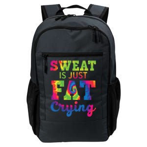 Sweat Is Just Fat Crying Trainer Weightlifting Gym Fitness Gift Daily Commute Backpack