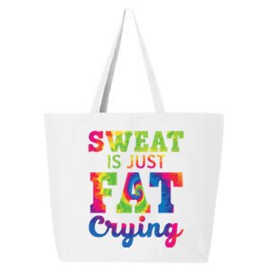 Sweat Is Just Fat Crying Trainer Weightlifting Gym Fitness Gift 25L Jumbo Tote