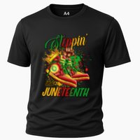 Stepping Into Junenth Like My Ancestors Shoes Great Gift Cooling Performance Crew T-Shirt