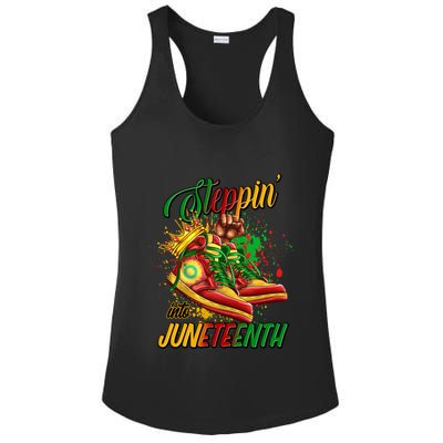 Stepping Into Junenth Like My Ancestors Shoes Great Gift Ladies PosiCharge Competitor Racerback Tank